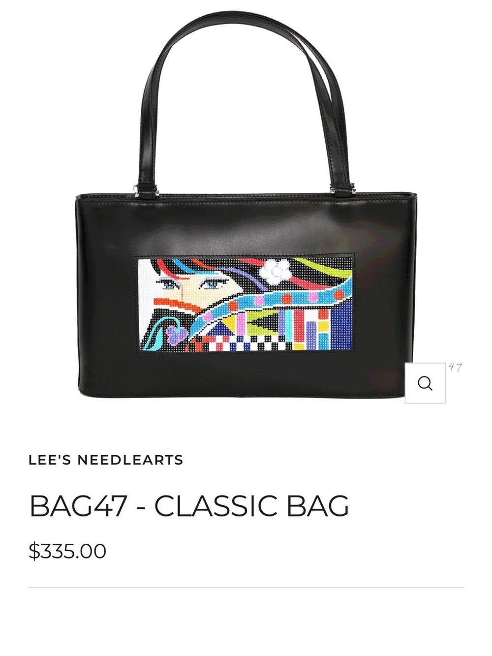 Lee’s NeedleArts Croc-Embossed Shoulder Bag